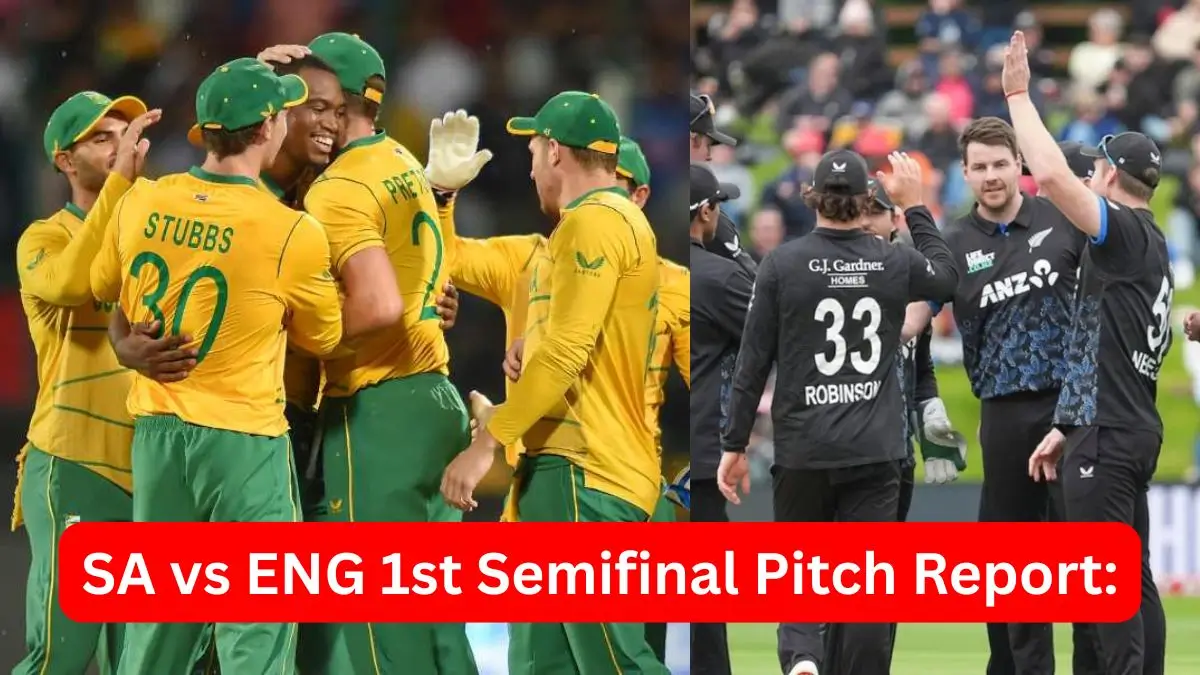 SA vs ENG 1st Semifinal Pitch Report: